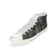 Load image into Gallery viewer, Surfboards Glowing Men’s Classic High Top Canvas Shoes (Model 017)