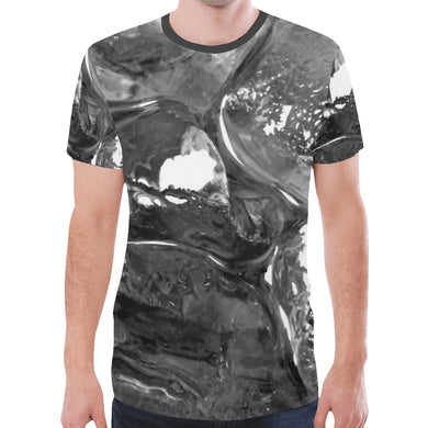 Iced Black and White New All Over Print T-shirt for Men (Model T45)