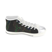 Load image into Gallery viewer, Sea of Flames Glowing Women&#39;s Classic High Top Canvas Shoes (Model 017)