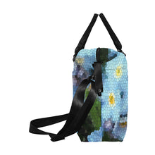 Load image into Gallery viewer, Forget Me Not Flower Mosaic Large Capacity Duffle Bag (Model 1715)