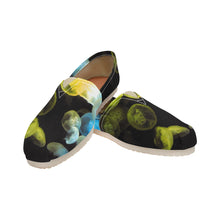 Load image into Gallery viewer, Jellyfish Yellow and Blue Unisex Classic Canvas Slip-On (Model 1206)