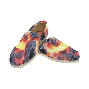 Molten Flames Unisex Classic Canvas Slip-On (Model 1206)