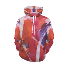 Load image into Gallery viewer, Abstract Circles All Over Print Hoodie for Women (USA Size) (Model H13)