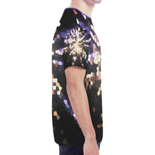 Load image into Gallery viewer, Fireworks Star Mosaic New All Over Print T-shirt for Men (Model T45)