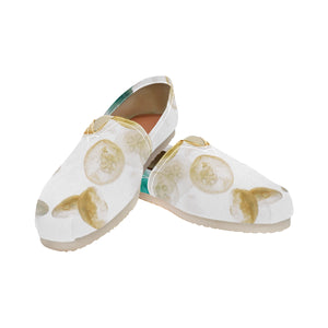 Jellyfish Negative Unisex Classic Canvas Slip-On (Model 1206)