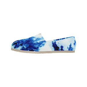 Feathery Flames Negative Unisex Classic Canvas Slip-On (Model 1206)