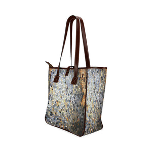 Marbled Abstract Mosaic Classic Tote Bag (Model 1644)