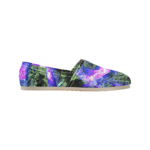 Molten Flames Purple Unisex Classic Canvas Slip-On (Model 1206)