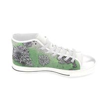 Load image into Gallery viewer, Patches of Moss Green Men’s Classic High Top Canvas Shoes (Model 017)