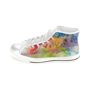 Splash of Color Men’s Classic High Top Canvas Shoes (Model 017)