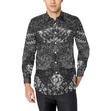 Load image into Gallery viewer, Dark Paisley Black and white Men&#39;s All Over Print Casual Dress Shirt (Model T61)