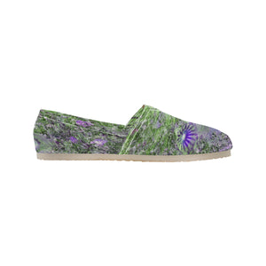 Jellyfish Blooms Purple Unisex Classic Canvas Slip-On (Model 1206)