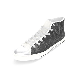 Stained Glass Glowing Women's Classic High Top Canvas Shoes (Model 017)