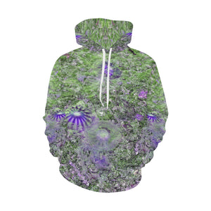 Jellyfish Blooms Purple All Over Print Hoodie for Men/Large Size (USA Size) (Model H13)