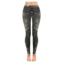 Load image into Gallery viewer, Fireworks Black Low Rise Leggings (Invisible Stitch) (Model L05)