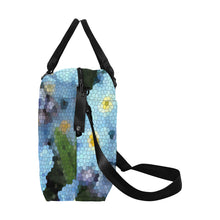 Load image into Gallery viewer, Forget Me Not Flower Mosaic Large Capacity Duffle Bag (Model 1715)