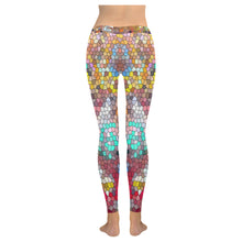 Load image into Gallery viewer, Graffiti Abstract Mosaic Low Rise Leggings (Invisible Stitch) (Model L05)