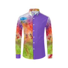 Load image into Gallery viewer, Splash of Color Men&#39;s All Over Print Casual Dress Shirt (Model T61)