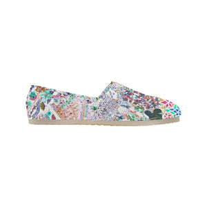 Holiday Paisley Negative Unisex Classic Canvas Slip-On (Model 1206)