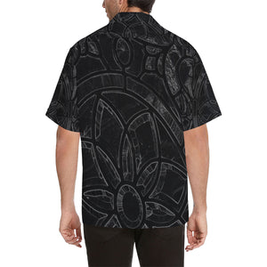 Stained Glass Glowing Hawaiian Shirt (Model T58)