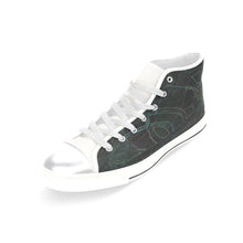 Load image into Gallery viewer, Abstract Circles Glowing Women&#39;s Classic High Top Canvas Shoes (Model 017)