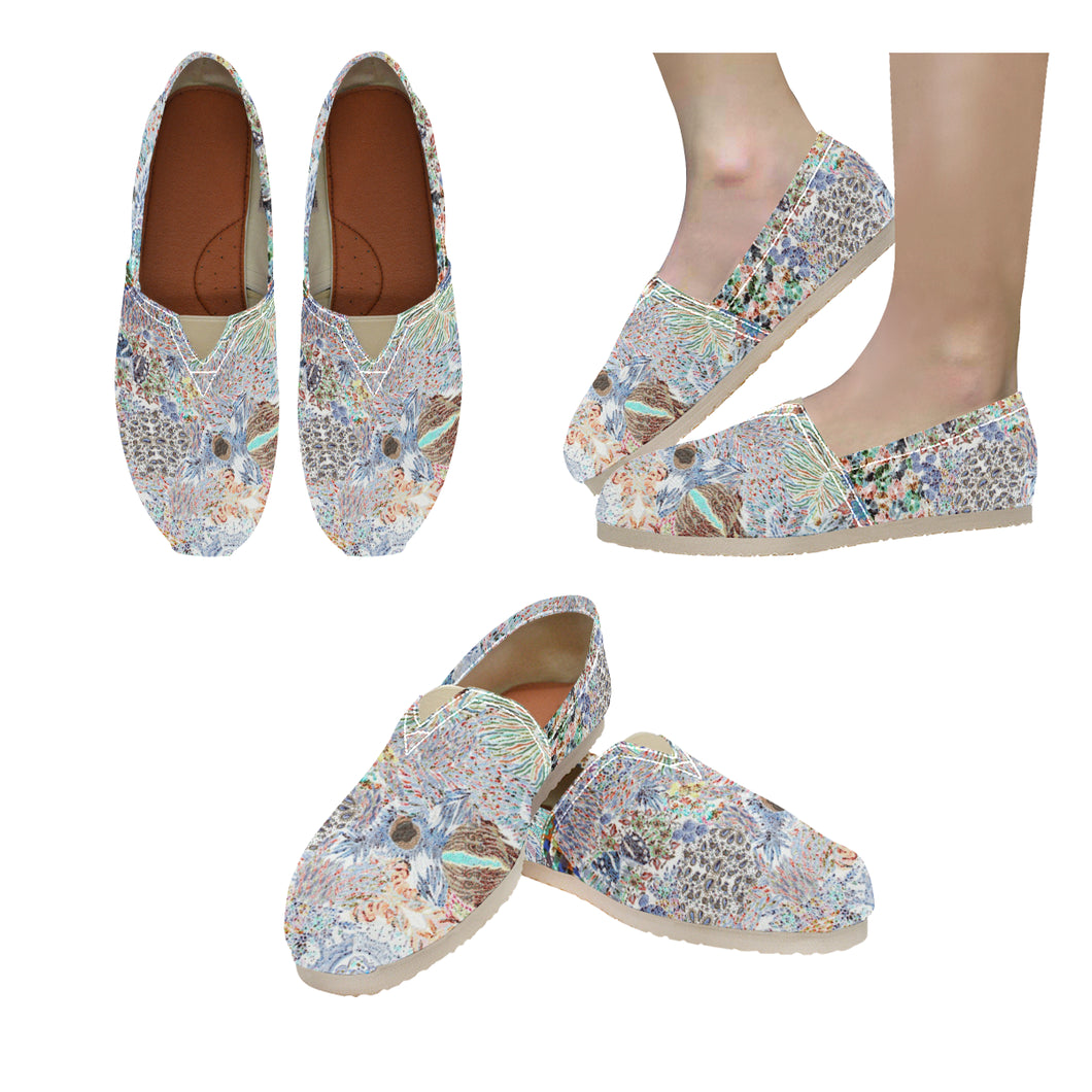 Paisley Matters Negative Unisex Classic Canvas Slip-On (Model 1206)