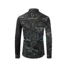 Load image into Gallery viewer, Painted Skulls Glowing Men&#39;s All Over Print Casual Dress Shirt (Model T61)