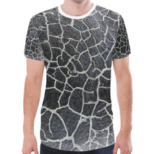 Load image into Gallery viewer, Crackle Negative New All Over Print T-shirt for Men (Model T45)