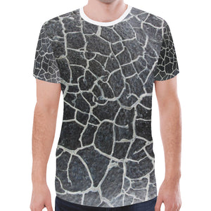 Crackle Negative New All Over Print T-shirt for Men (Model T45)