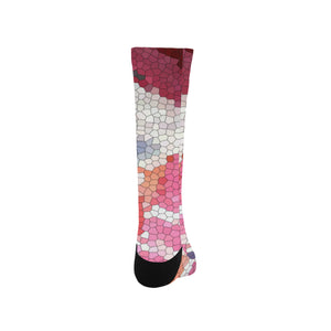 Abstract Circles Mosaic Trouser Socks (For Men)